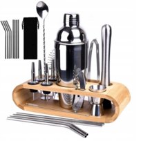 Profesjonalny Zestaw Barmański Do Drinków Shaker Szejker Do Koktajli 23 El.