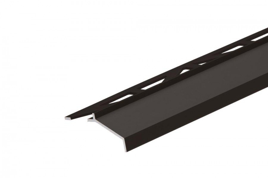 Profil do glazury AL okapowy listwa perf. trójkąt. Cezar Brązowy ZEWN K15 Matowe 2,50m