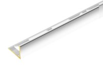 Profil do glazury mosiężny narożny 12,5mm Cezar Chrom Połysk 2,50m Cezar