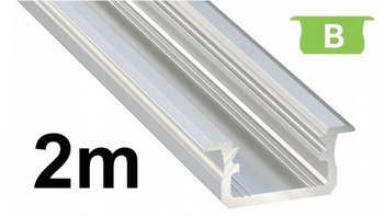 Profil do taśm LED LUMINES typ B srebrny surowy, 2 m  - SuperLed
