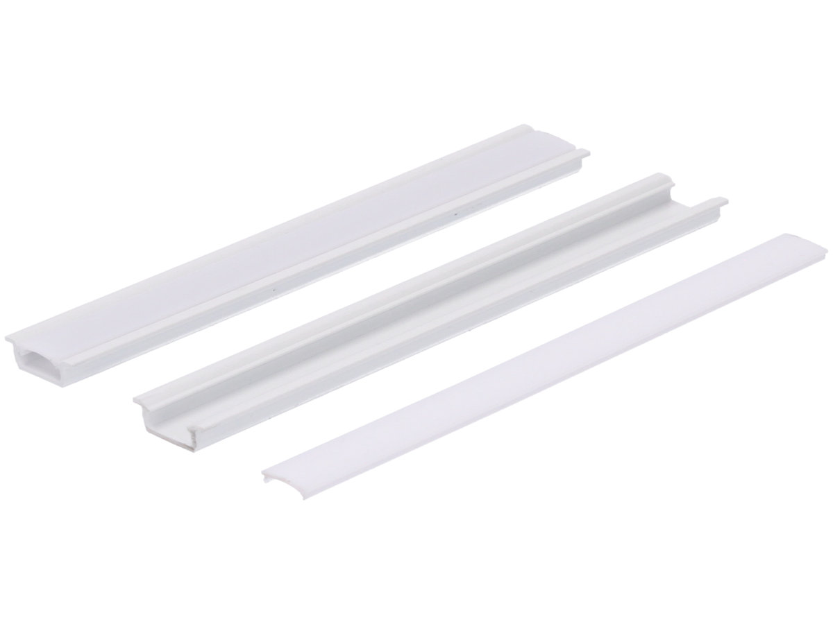 Фото - LED-стрічка Profil LED PCV Fuga Slim  biały z osłoną mleczną 2m (16x7mm)