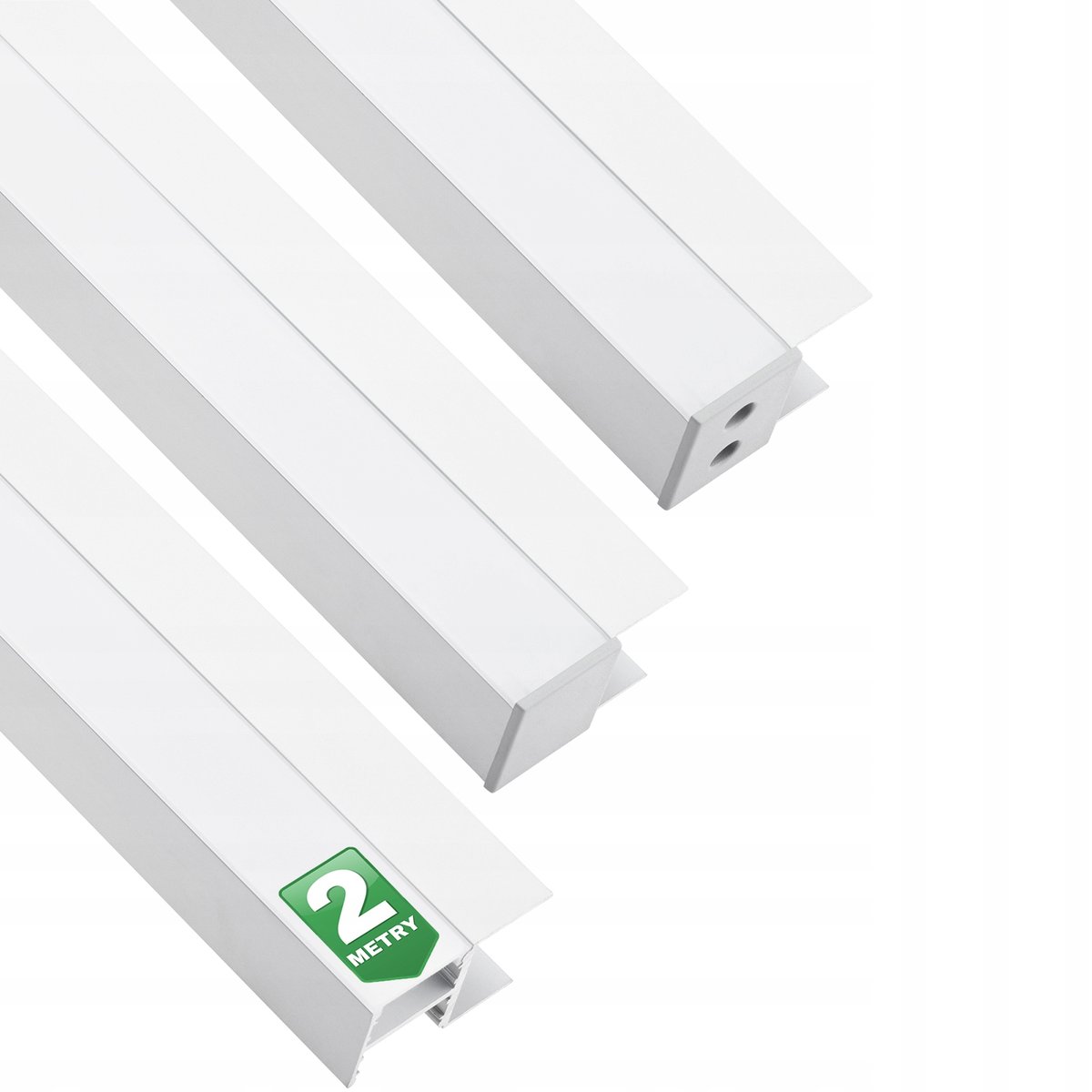 Фото - LED-стрічка Profil Meblowy Aluminiowy Anodowany do taśm LED KM48 Srebrny Regałowy Nawi 