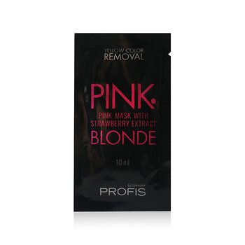 Profis mini, Maska z różowym pigmentem do włosów blond, 10ml - PROFIS