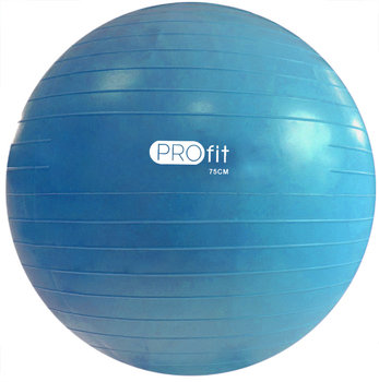 Profit, Piłka gimnastyczna z pompką, DK 2102, niebieski, 75 cm - Profit