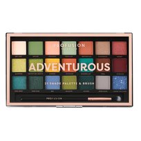 Profusion, Adventurous Eyeshadow Palette paleta 21 cieni do powiek z pędzelkiem Profusion