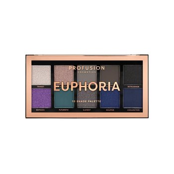 Profusion, Euphoria Eyeshadow Palette, Paleta 10 cieni do powiek - Profusion