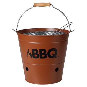 ProGarden Grill typu wiaderko BBQ, 26 cm, ciemnopomarańczowy - ProGarden