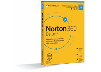 Program antywirusowy Norton 360 Deluxe ESD Licencja na 1 rok dla 3 użytkowników - Inny producent