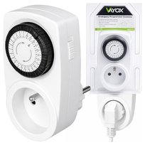 PROGRAMATOR CZASOWY TIMER WŁĄCZNIK WYŁĄCZNIK GNIAZDKO ANALOGOWY 3500W VAYOX VAYOX