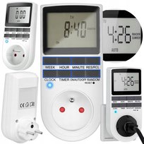 Programator Czasowy Włącznik Wyłącznik Lcd Cyfrowy Harmonogram 7 Dni 10 Ust