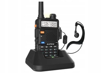 Programowalne radio amatorskie walkie talkie Baofeng czarne - Baofeng