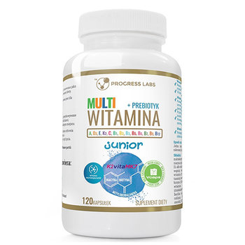 Progress Labs Multi Witamina+Prebiotyk Junior Suplement diety, 120 kaps. - Progress Labs