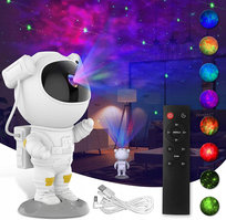 PROJEKTOR GWIAZD ASTRONAUTA Dla Dzieci Lampka Nocna Rzutnik Led Laserowy DreamGSM