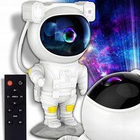 PROJEKTOR GWIAZD ASTRONAUTA DLA DZIECI LAMPKA NOCNA RZUTNIK LED LASEROWY