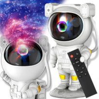 PROJEKTOR GWIAZD ASTRONAUTA LAMPKA NOCNA DLA DZIECI KOSMOS RZUTNIK PILOT