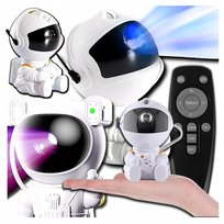 PROJEKTOR GWIAZD ASTRONAUTA mini PROJEKTOR rzutnik gwiazd LAMPKA NOCNA