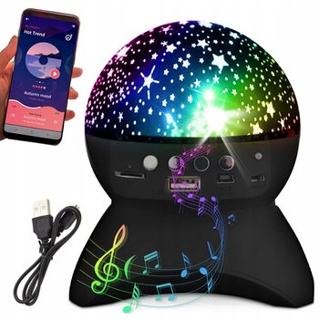 PROJEKTOR GWIAZD LAMPKA NOCNA NIEBA STAR LED GŁOŚNIK BLUETOOTH USB RZUTNIK - VERK GROUP