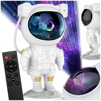 PROJEKTOR GWIAZD Lampka Nocna Rzutnik Dla Dzieci Led Laserowy ASTRONAUTA - Lewer