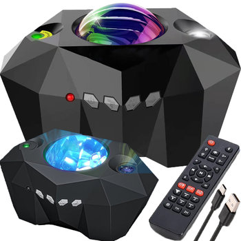 Projektor Gwiazd Zorza Polarna Księżyc Lampka Nocna Rzutnik Kosmos Bt Pilot - Retoo