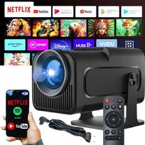 PROJEKTOR HY320 PRO RZUTNIK 4K ANDROID LED WIFI PRZENOŚNY FULL HD PREZENT