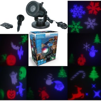 Projektor Led 6 Slajdów 4 Wzory Grundig - Grundig