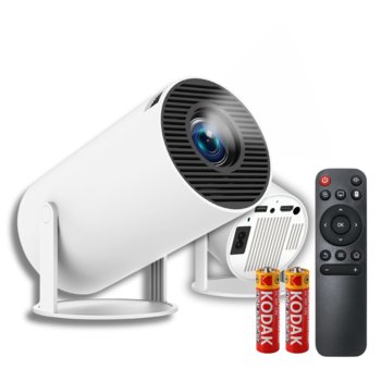 Projektor LED HY300 WERSJA PRO MAX biały wyświetlacz SMART TV - Inny producent