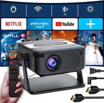 PROJEKTOR LED RZUTNIK ANDROID TV HD SMART WIFI Full HD Przenośny + Głośnik