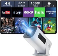 PROJEKTOR P330 Android 11, FULL HD 1920x1080P APLIKACJE WIFI6 BT5