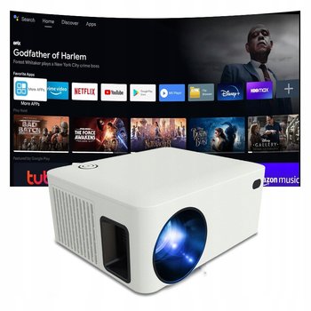 PROJEKTOR RZUTNIK ANDROID SMART TV WIFI FULL HD 7000lm 400 ANSI LED BT - Heelly