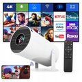 PROJEKTOR RZUTNIK ANDROID TV WIFI FULL HD PRZENOŚNY SMART GŁOŚNIK OBROTOWY
