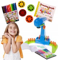 Projektor rzutnik do nauki rysowania ze slajdami podświetlany regulowany