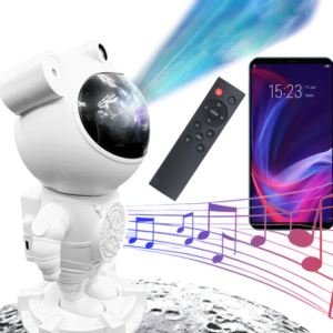 Projektor Rzutnik Gwiazd Astronauta Lampka Nocna Bluetooth + Głośnik Pilot - Piccolo