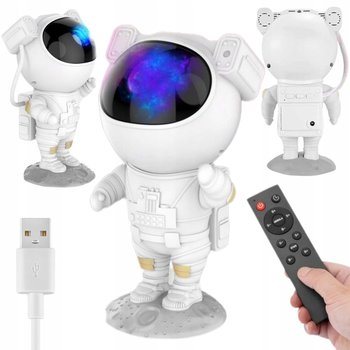PROJEKTOR RZUTNIK GWIAZD ZORZY POLARNEJ ASTRONAUTA LAMPKA DLA DZIECI +pilot - Inny producent