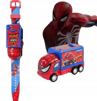 Projektor Rzutnik Spiderman Avengers Autko Auto Prezent Zegarek Dla Dzieci - SKMEI