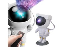 Projektor Światła Gwiazd Led Astronuta Kosmonauta Lampka Nocna +Pilot