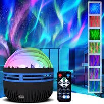 Projektor zorzy polarnej Lights, projektor 2 w 1 zorzy polarnej i fal oceanicznych, projektor zorzy polarnej z kolorowymi zmianami Other