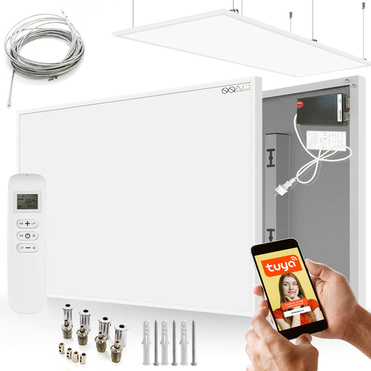 Promiennik podczerwieni IR CRONOS 580W Grafen PRO CGP-580TWP White ...