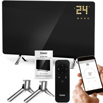 Promiennik podczerwieni IR CRONOS Synthelith GLASS CRG-720TWP Black 720W Panel grzewczy Cronos Heaters