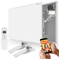 Promiennik podczerwieni IR grzejnik CRONOS Grafen PRO 300W CGP-300TWP Wifi Pilot + Nogi srebrne