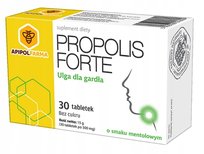 Propolis Forte o smaku mentolowym 30 tabletek do ssania bez cukru