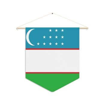 Proporczyk flaga Uzbekistanu do powieszenia na płótnie o wymiarach 30x45cm - Inny producent (majster PL)