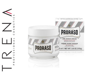 Proraso, White, krem przed goleniem do skóry wrażliwej, 100 ml - Proraso