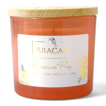 PROSECCO ROSE - Sojowa świeca zapachowa ARACARI z kolekcji MOONSTONE różowy opalizujący - Aracari