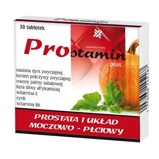 Prostamin Plus, suplement diety, 30 tabletek - Pharmacy Laboratories