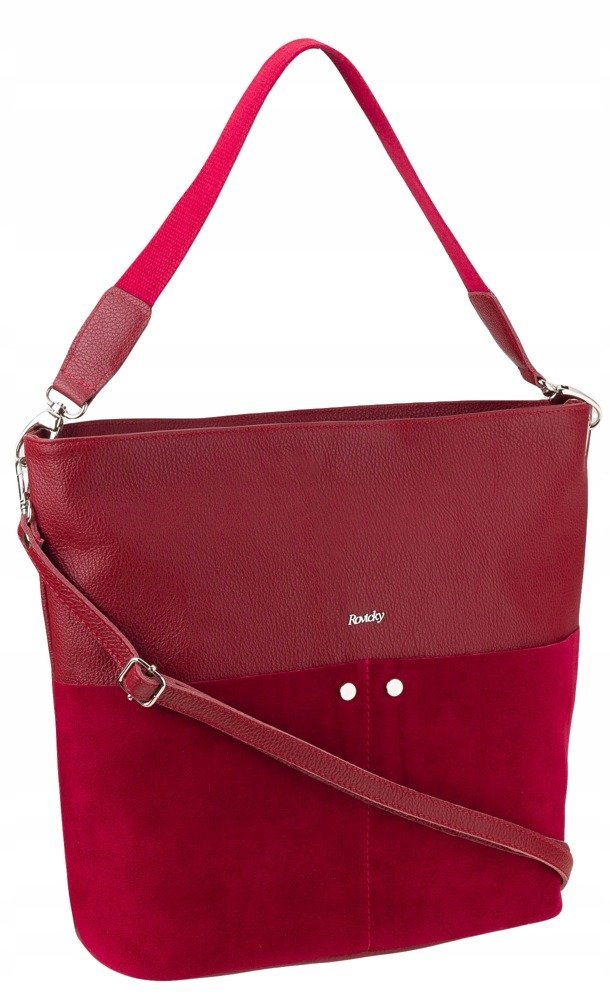 Фото - Жіноча сумка Rovicky Prostokątna, duża torba shopper ze skóry naturalnej 