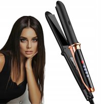 PROSTOWNICA LOKÓWKA DO WŁOSÓW CERAMICZNA WYŚWIETLACZ LCD 2W1 LEKKA