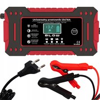 Prostownik Ładowarka Do Akumulatora LCD 12V 10A Funkcja Naprawy Automat Blow