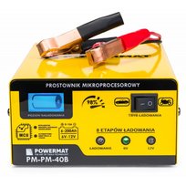 Prostownik MIKROPROCESOROWY Akumulatorowy 6V / 12V Powermat