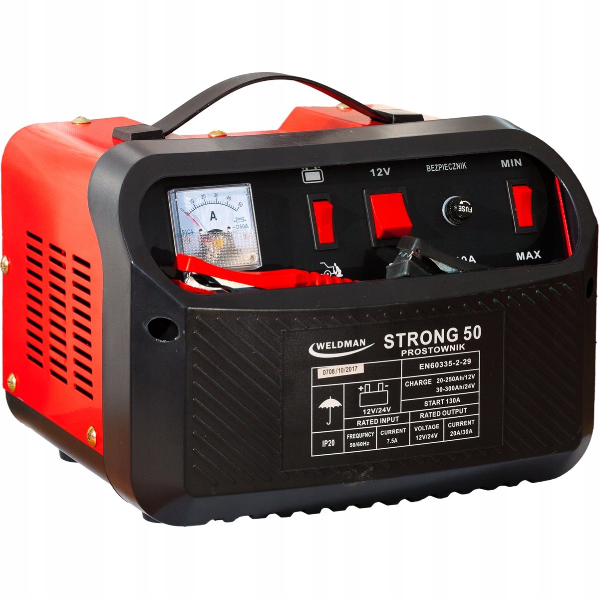 Prostownik transformatorowy z funkcją rozruchu STRONG 50 WELDMAN-Zdjęcie-0