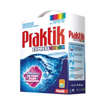 Proszek do prania tkanin kolorowych PRAKTIK Express Color, 4,4 kg - Praktik